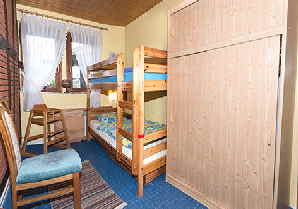 Fewo 2 Das zweite Schlafzimmer mit Etagenbett